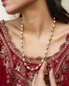 Silver Single Layer Dholki Necklace