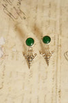 Sword-Inspired Oxidised Silver Earrings