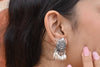 Silver Moti Baali Studs