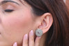 Silver Red Surya Studs