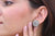 Silver Red Surya Studs