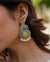 Dual Tone Silver Earrings with Traditional Motifs