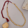 Silver Single Layer Dholki Necklace