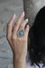 Silver Emerald Devi Ring