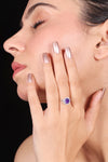 Silver Mystic Lavender Ring