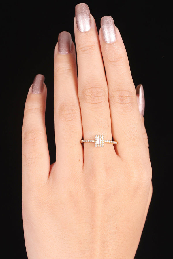 Gold PlatedSolitaire Ring