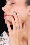 925 Silver CZ Stone Ring