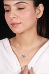 Silver Mermaid Tail Pearl Necklace