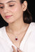 Silver Minimalist Ruby Pendant