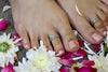 925 Silver Plain Toe Ring ( pair )