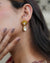 Lightweight Ethnic Polki Earrings in Sterling Silver