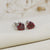 Red Heart Shape stone studs