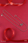 Silver Heart Shape Anklet