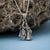 Silver Radha Krishna Pendant