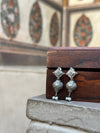 AntiqueSilver Oxidised Earrings with Dome Jhumki Design