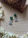 Dancing Doll-Inspired Silver Oxidised Earrings